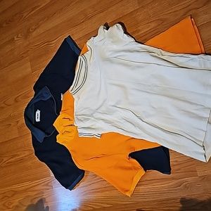 Polo shirts and crew neck shirt